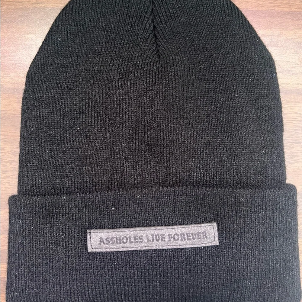 Black Beanie by Assholes Live Forever - Picture 1 of 2